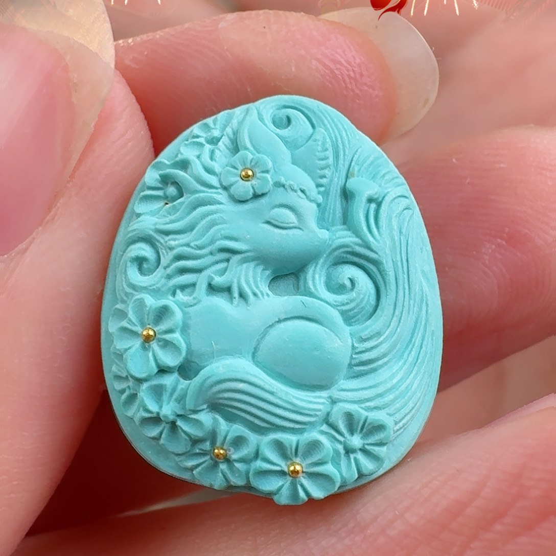 绿松石珠宝奇石未镶嵌