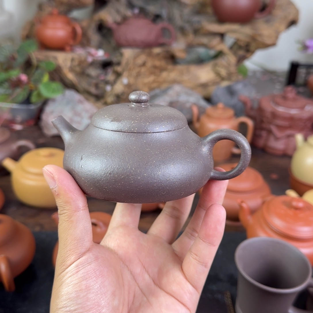 紫砂茶壶紫砂壶 天青 若盂