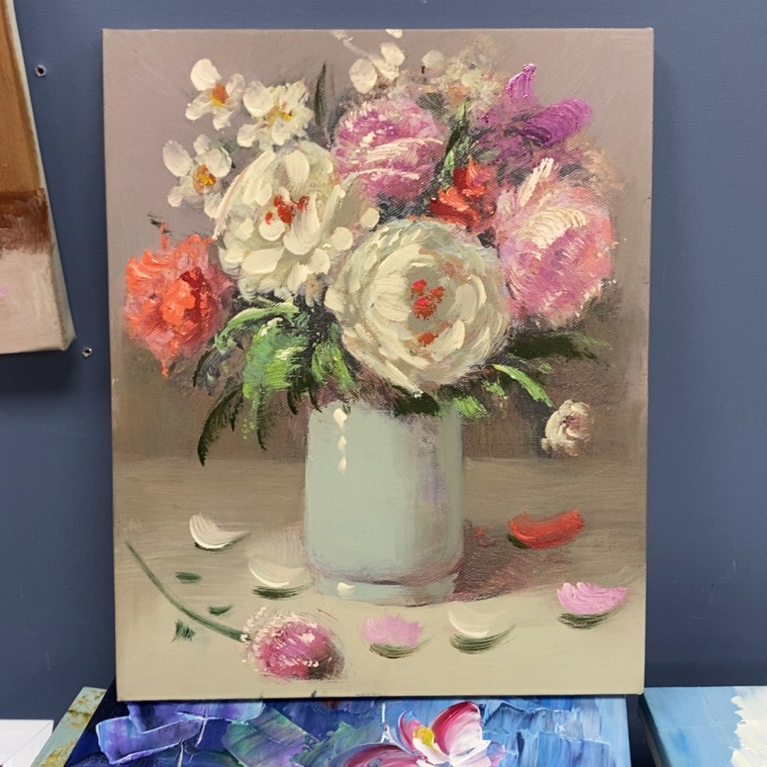 手工手绘精品油画20+25