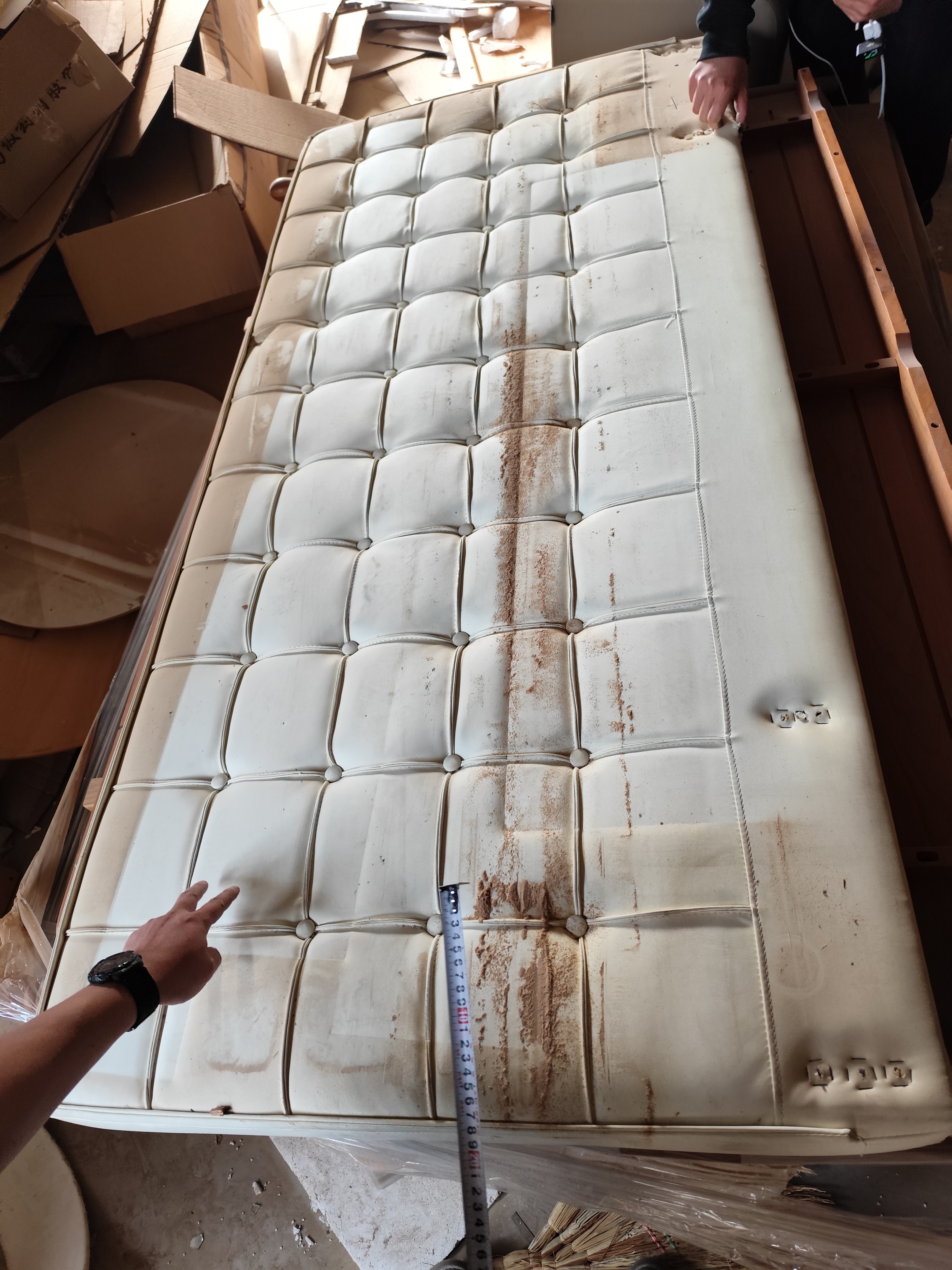 实木床 床头 皮 193*88 瑕疵无售后