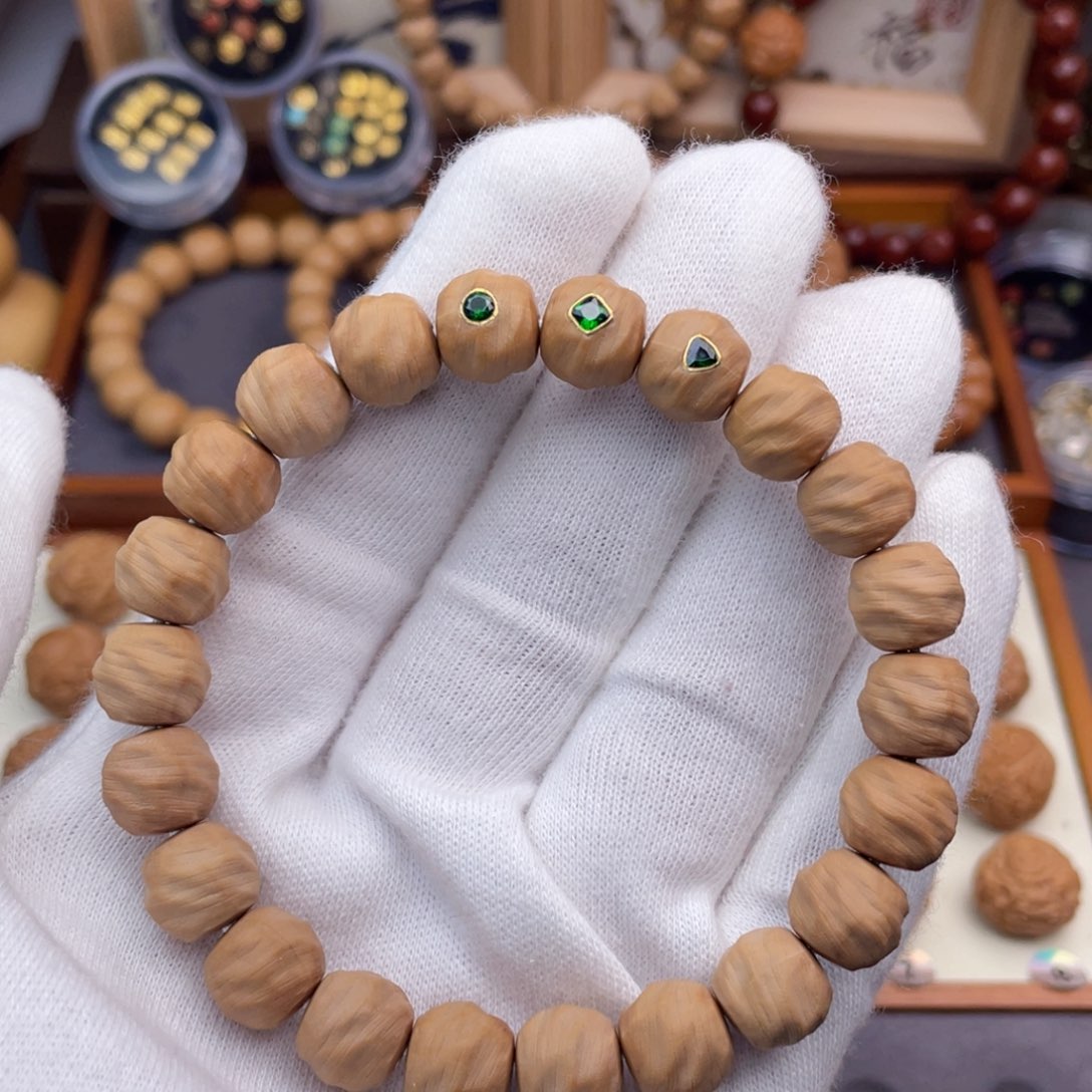 猴头核桃手串鬼印无相三宝款