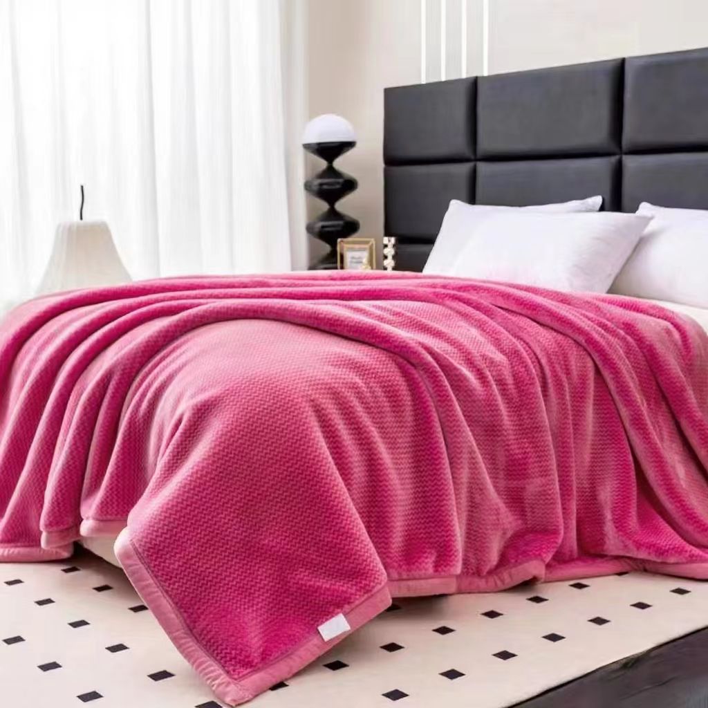 学生毛毯双层加厚拉舍尔超柔云毯空调盖毯沙发毯自加热保暖佳品毯