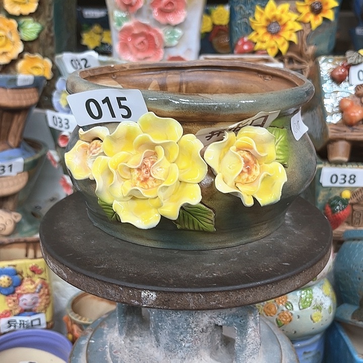 紫砂花盆粗陶材质多肉花盆