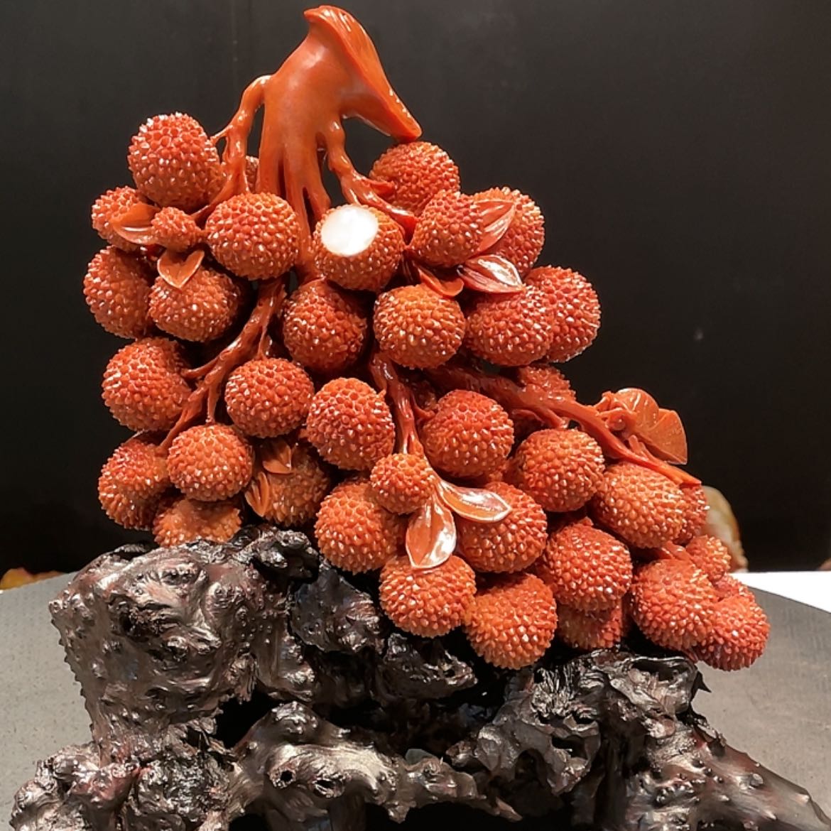 【闪购商品】寿山石敏****3荔枝寿山石雕刻工艺品