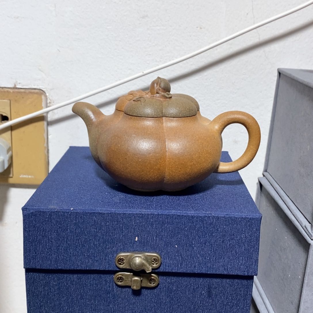紫砂茶壶黄金段柴烧
