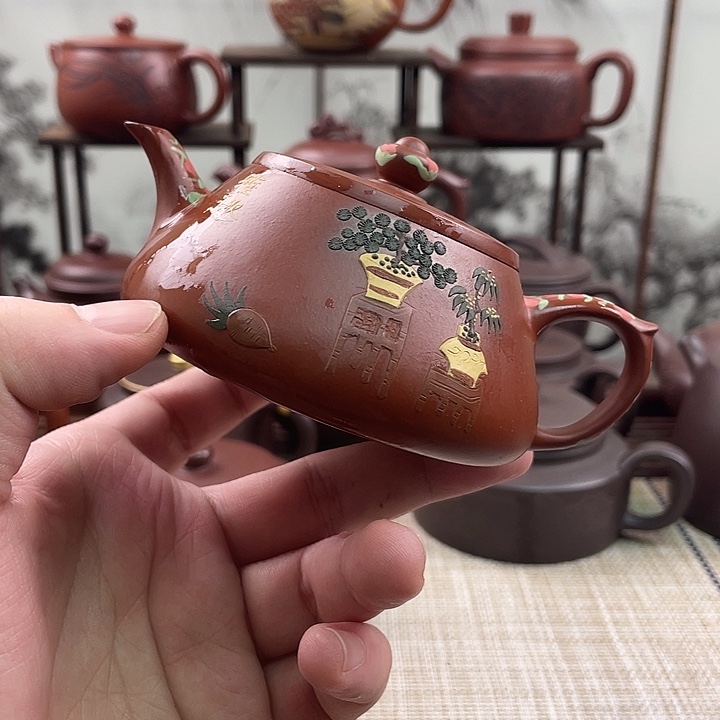 紫砂茶壶宜兴紫砂微瑕4