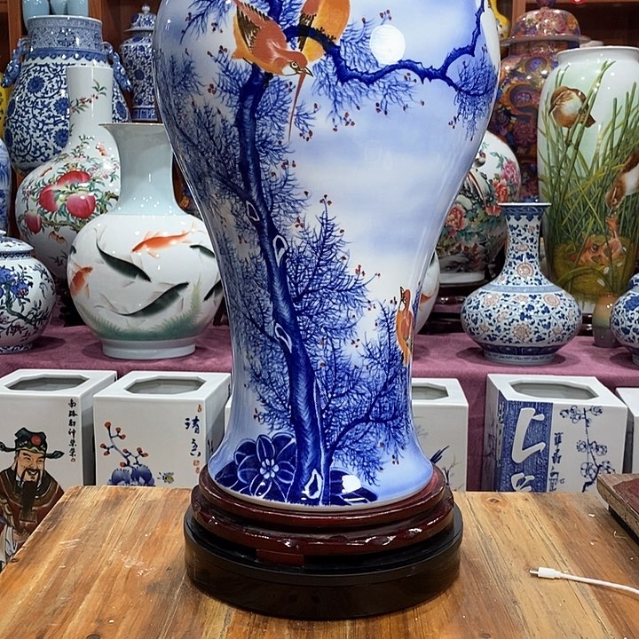 景德镇陶瓷花瓶摆件十*寨