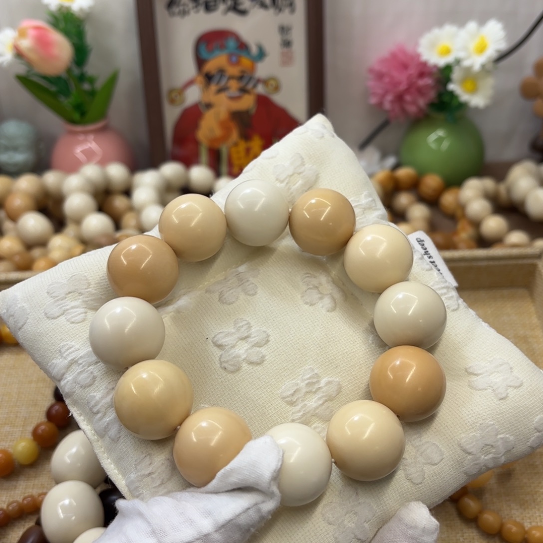 菩提根/象牙果吊坠23+干磨牙果多宝圆珠961