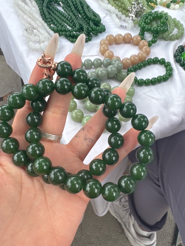 高端精品菠菜绿挂链 卡12
