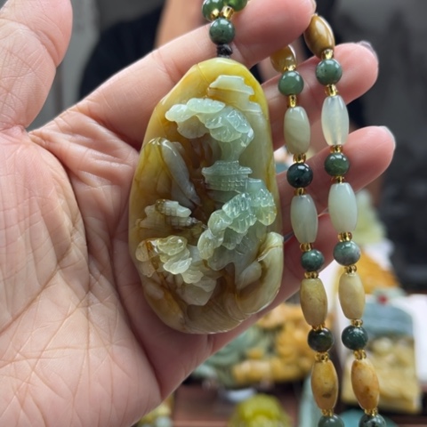 岫玉挂件未镶嵌挂件