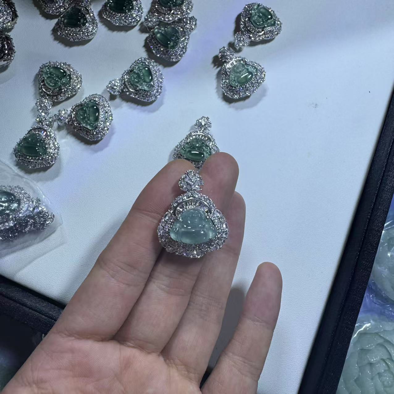 天然A货翡翠佛公吊坠-c009-多样性发一 假一赔三