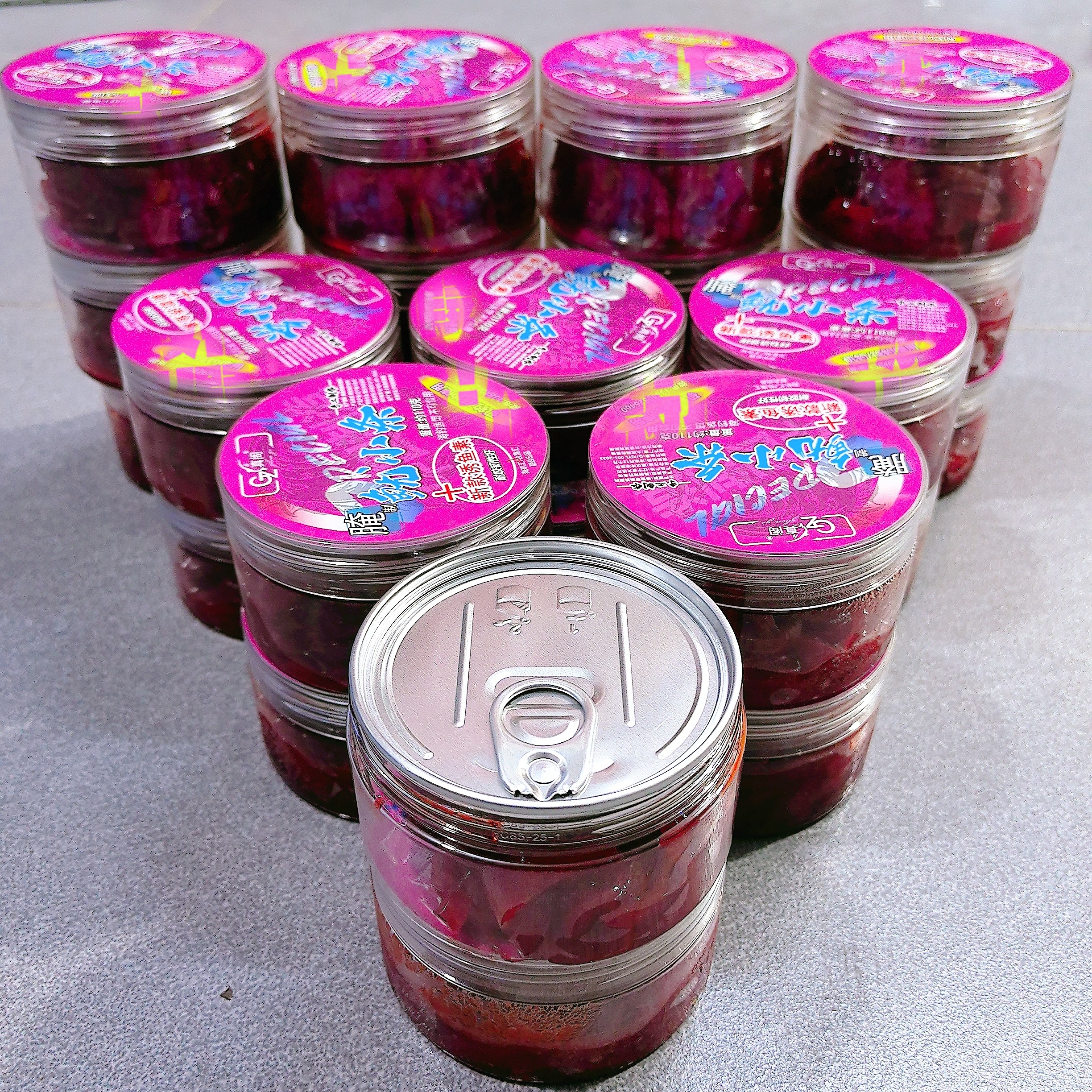 水晶增味阿根廷鱿鱼条 易拉罐封口 耐咬韧性优质 近海用 顺丰发