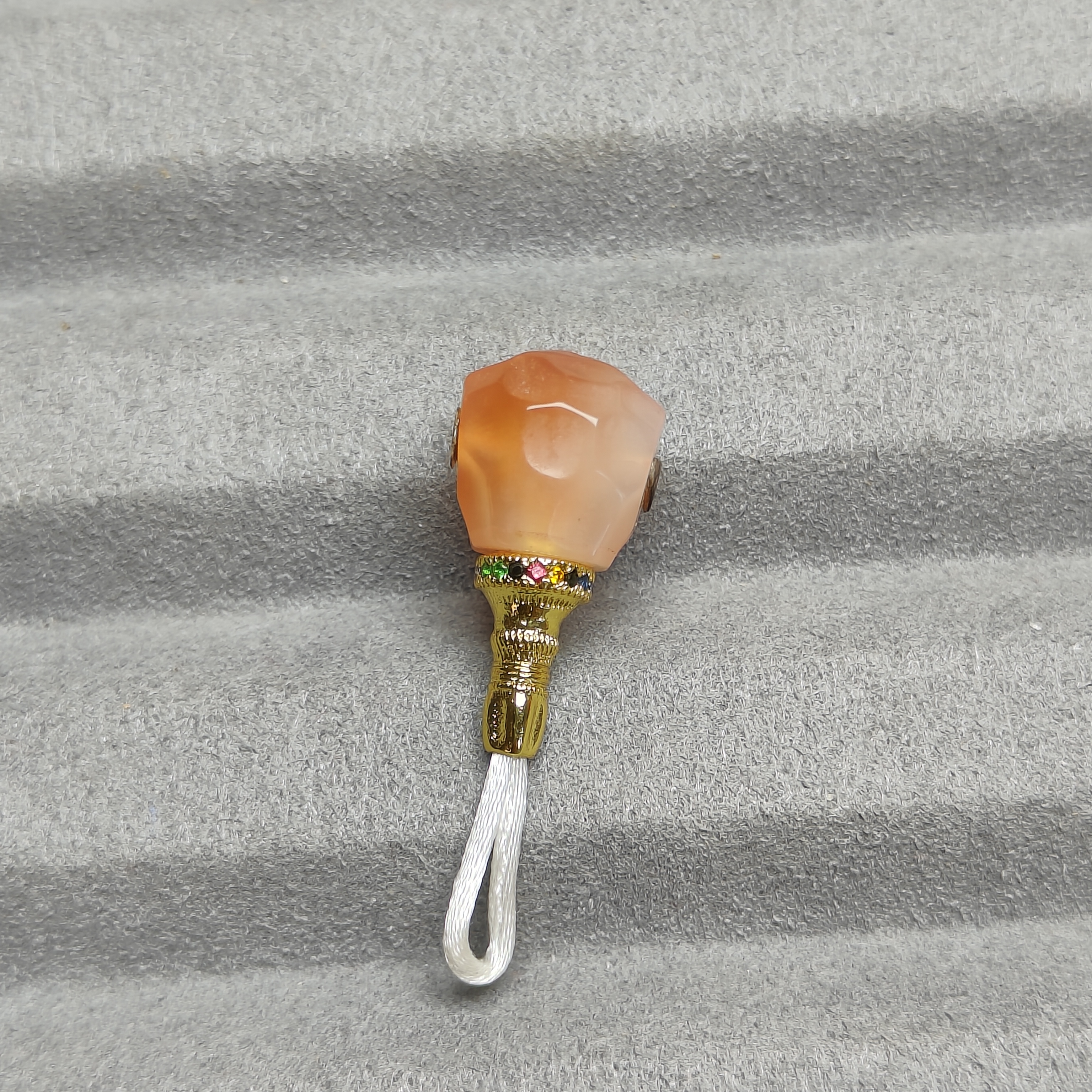 粉糯无相 分体三通 精工精品文玩配饰 手持脖挂 108DIY 配饰