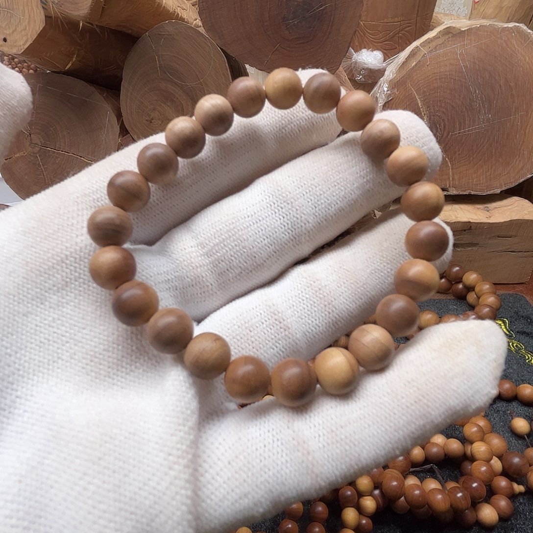 檀香木手串/手链定制0.8单圈