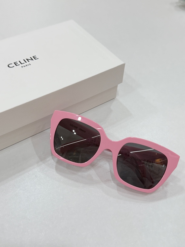 95新 Celine/思琳 夏七中古/celine芭比粉太阳镜