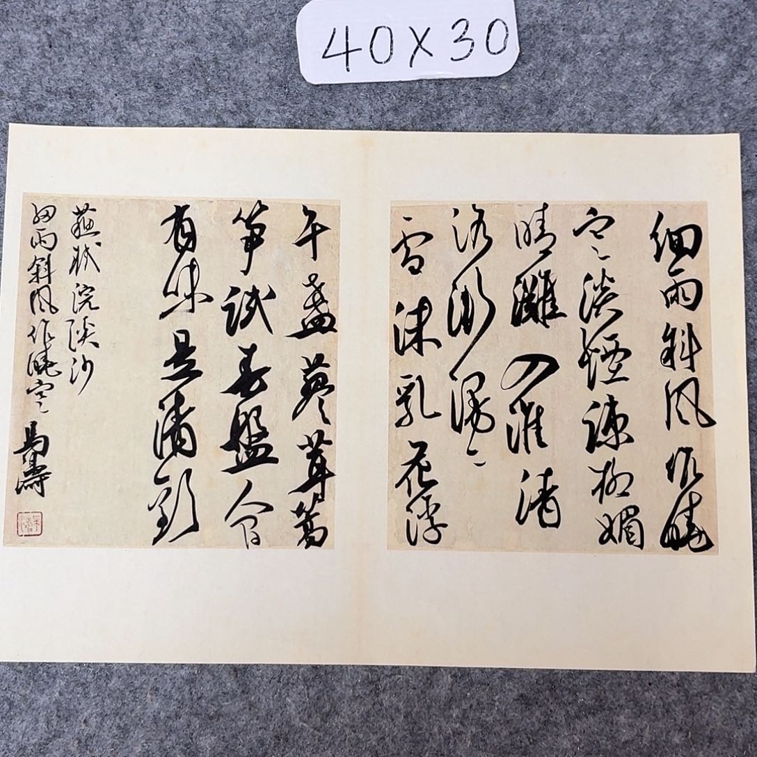 书法中书马涛40×30