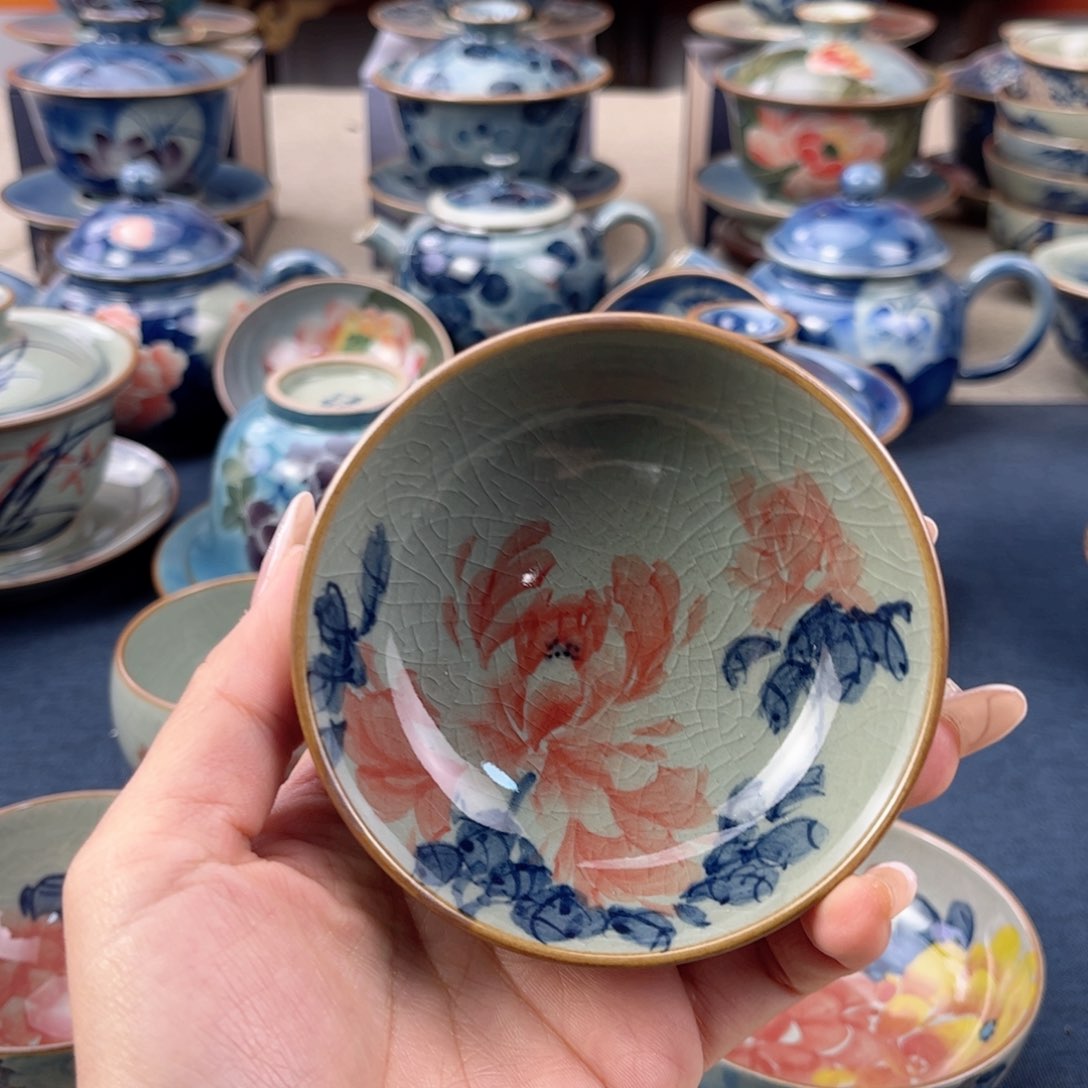 杯景德镇手绘手工茶具