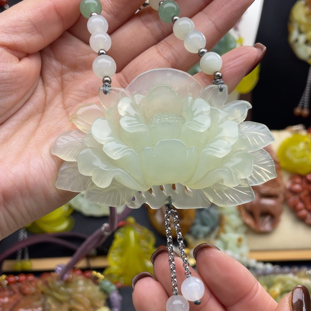 未镶嵌岫玉项链888