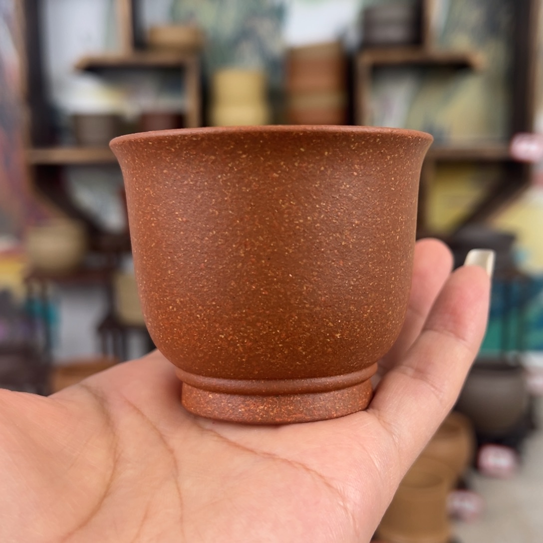 紫砂茶杯拙器甄选，纯原本矿。