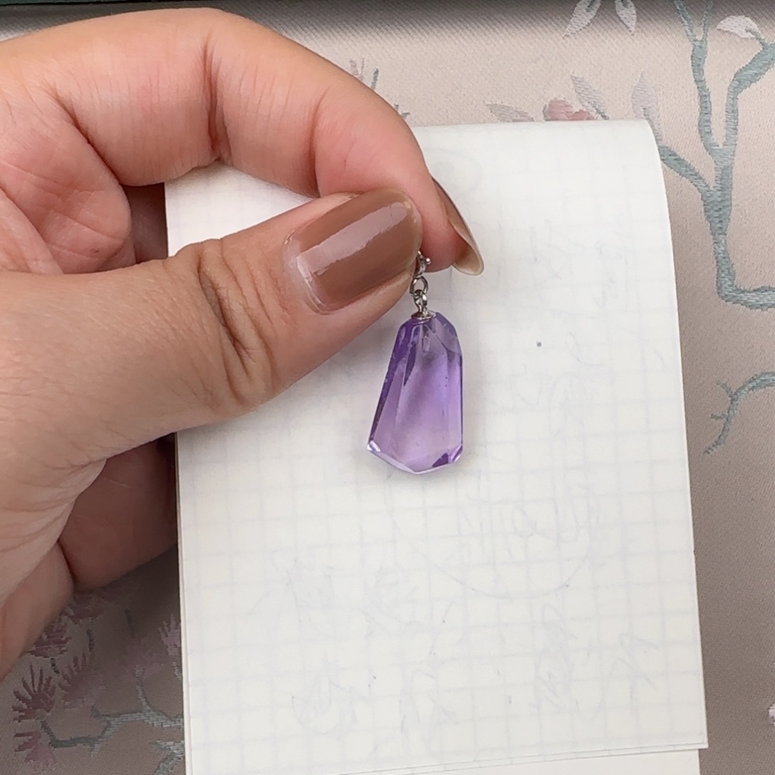 紫晶吊坠(不含链)未镶嵌