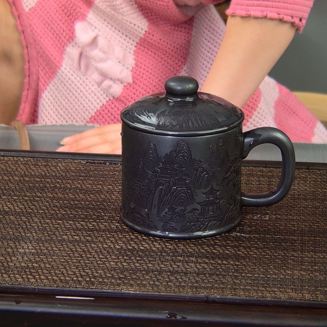 【闪购商品】茶杯绿泥高货放漏