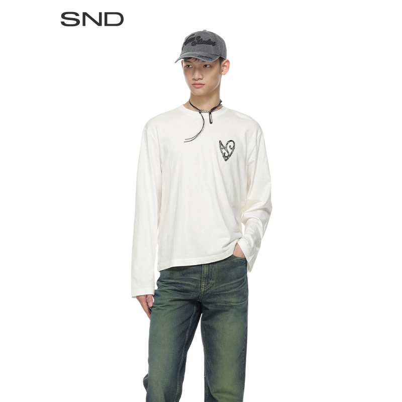 【SNDACNE STUDIOS 设计师品牌】SND SS25 背部印花T恤 时尚