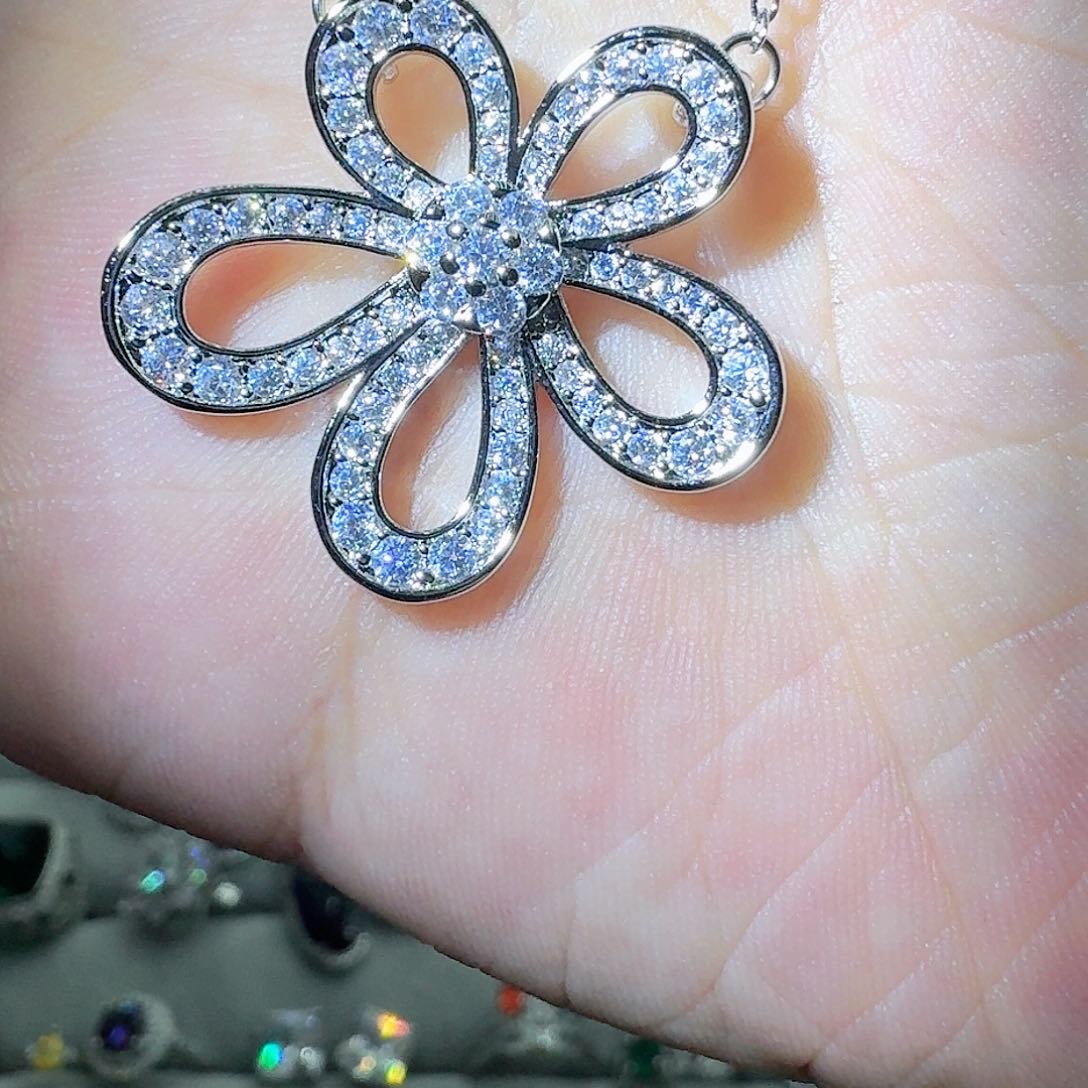 托帕石戒指银S925镶嵌