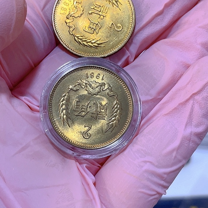 其他普通金属山*人81两角两枚