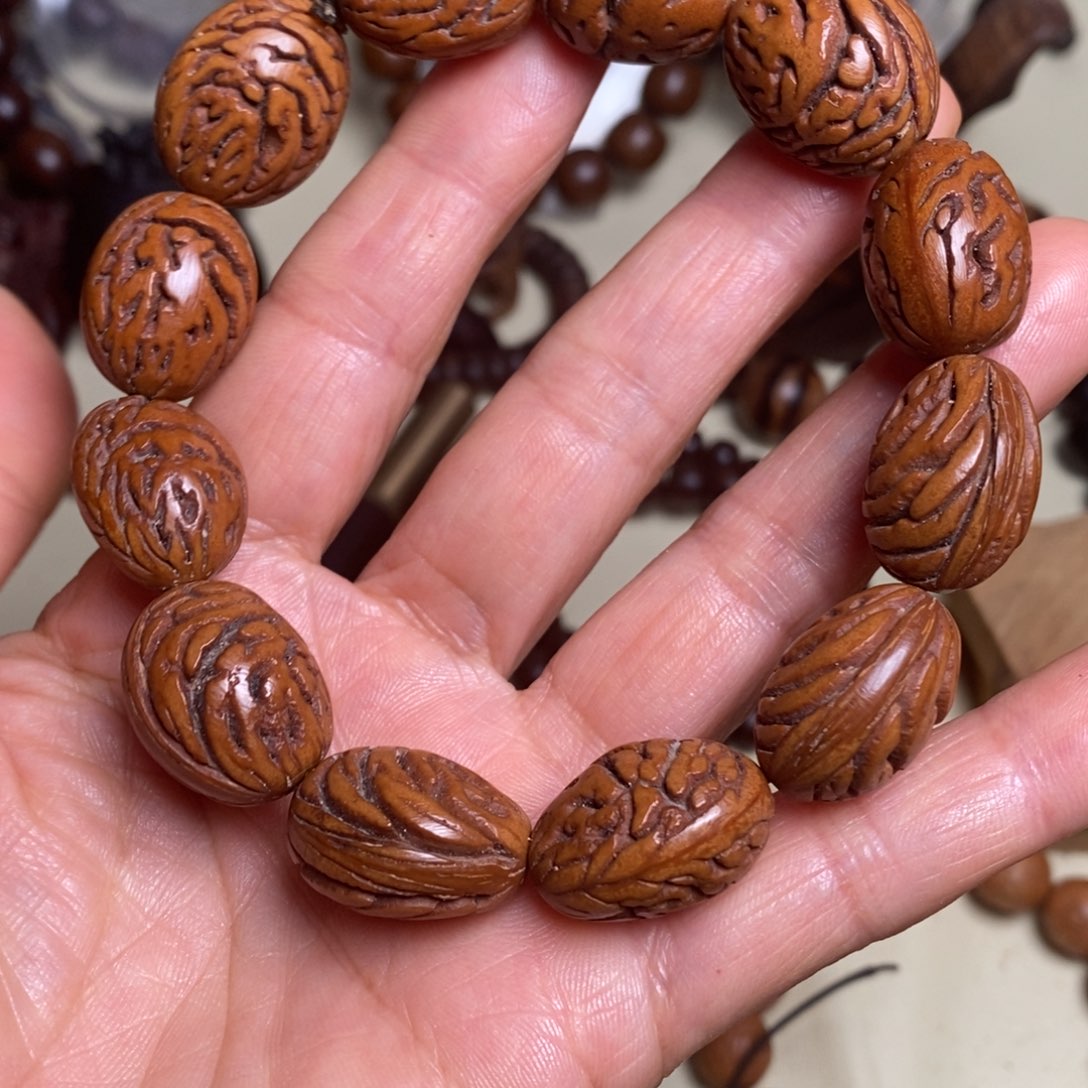 山***岚手串文玩核桃桃核