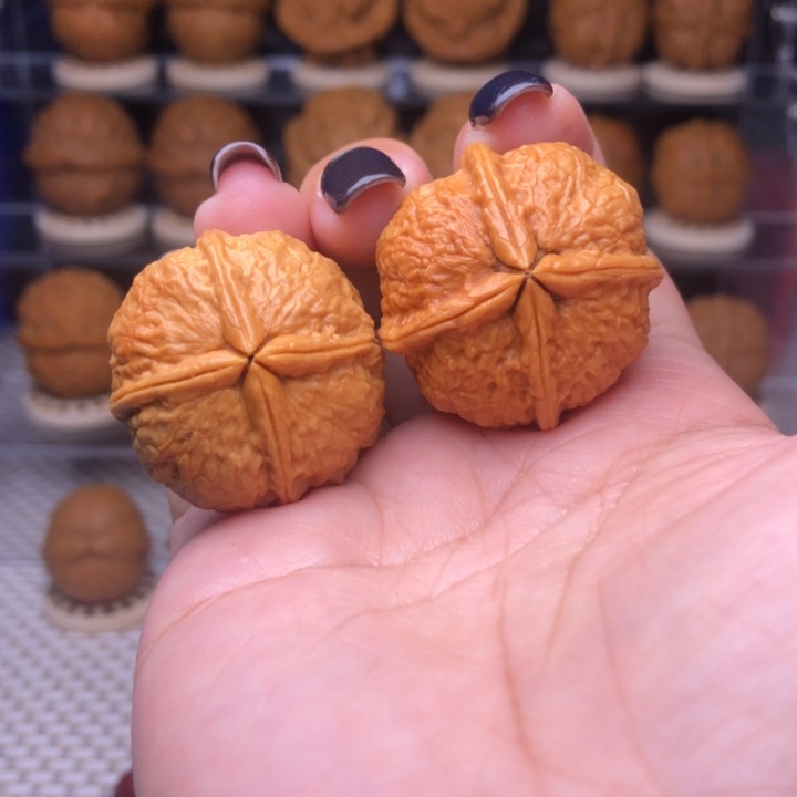 把件文玩核桃14号小四喜四楞31尺