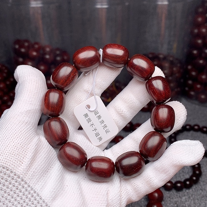 檀香紫檀（小叶紫檀）手串/手链原汁原味15×18泥料