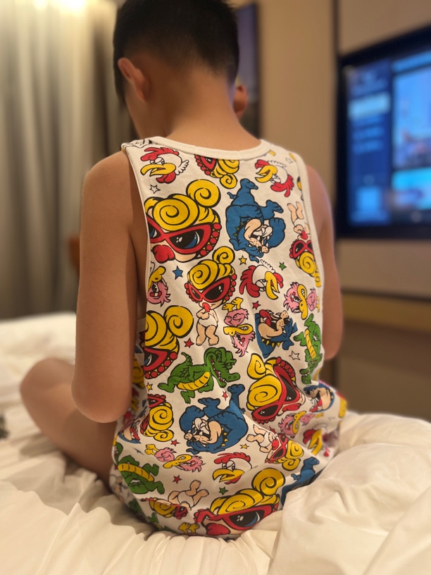 7009【鸡鸭鹅狗】夏季休闲时尚儿童背心