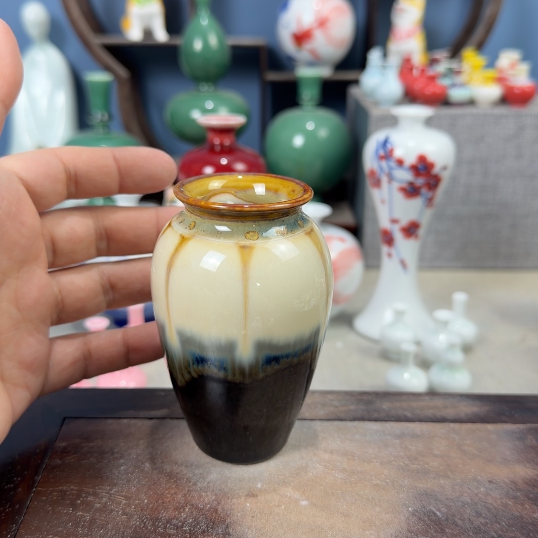 陶瓷手工小花器摆件