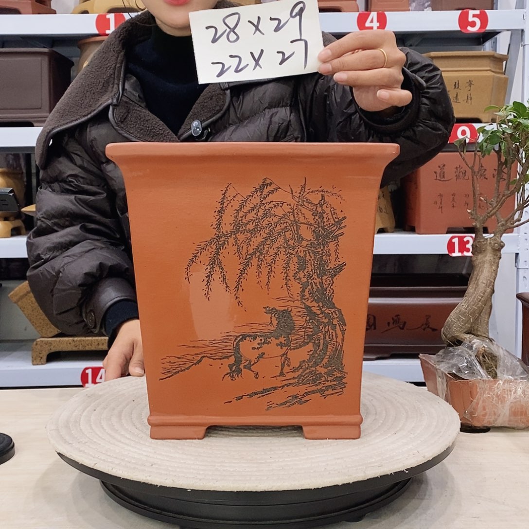 紫砂花盆紫砂花盆