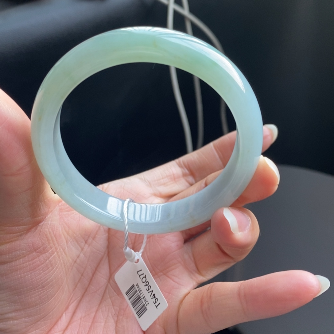 ****y翡翠未镶嵌手镯57正圈