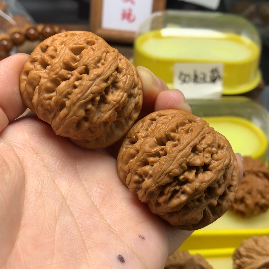 文玩核桃把件45粗筋