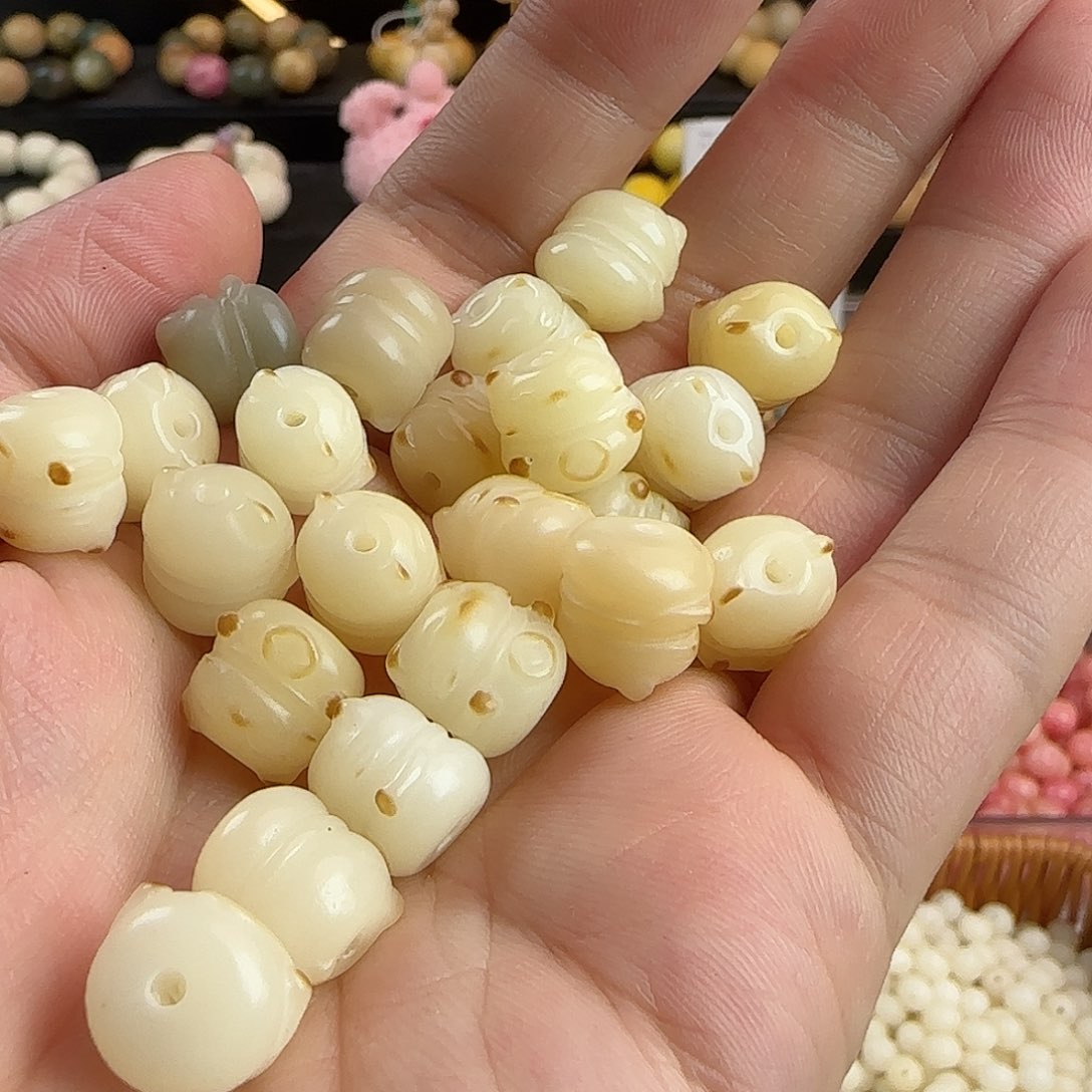 手串菩提根/象牙果卡12炭烤招财猫20颗➕10颗