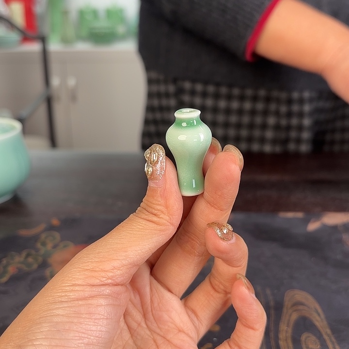 龙泉云间青瓷小米茶器