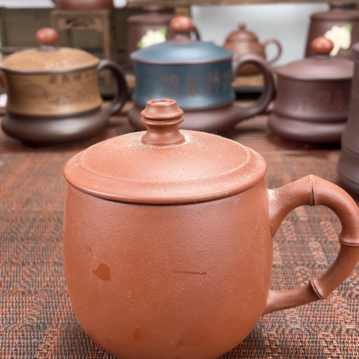 【闪购商品】紫砂茶杯宜兴原矿紫砂盖杯微瑕