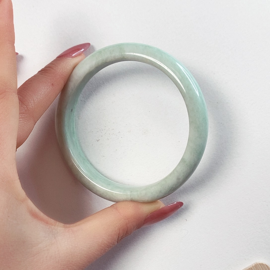 蓝田玉（蛇纹石化大理石玉）手镯未镶嵌