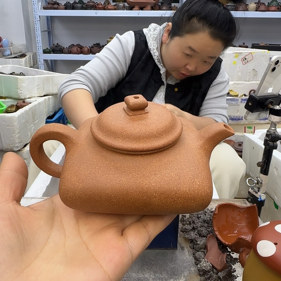 紫砂茶壶宜兴紫砂壶瑕疵处理