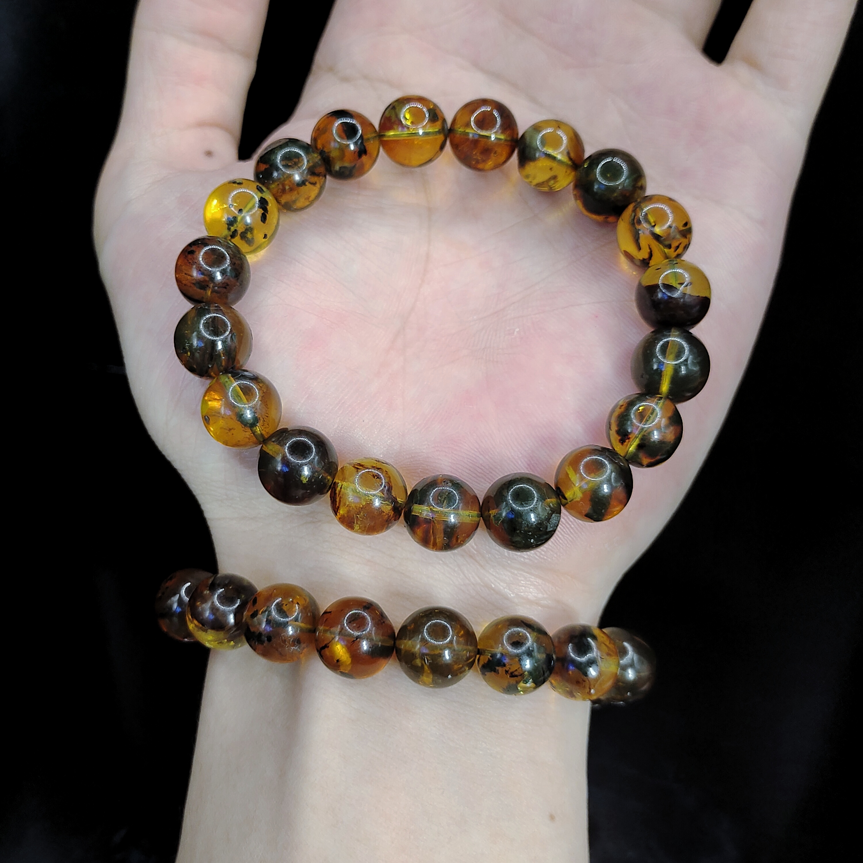 【老三珠宝】琥珀单圈手串GS【多样性发其一】约10mm