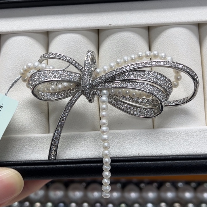 合金淡水珍珠胸饰淡水珍珠 2.5-3mm 12号