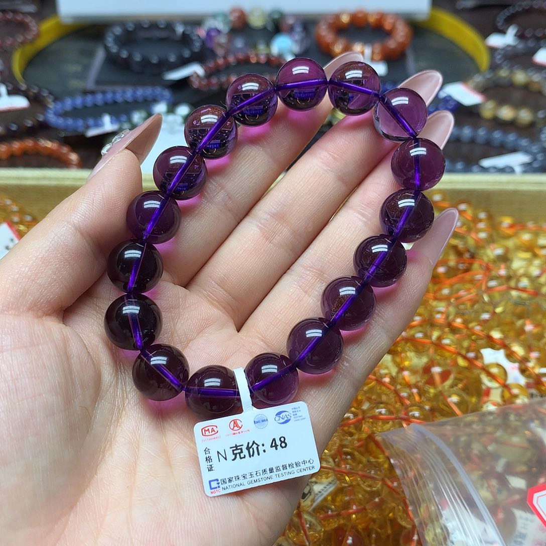 水晶手链未镶嵌我***吖手链