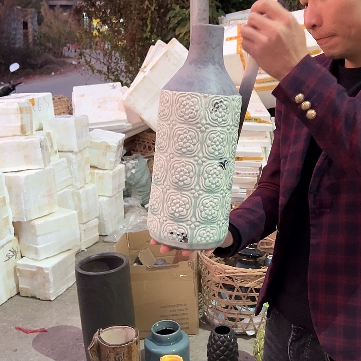 瓶高度36厘米口径4厘米微瑕捡漏