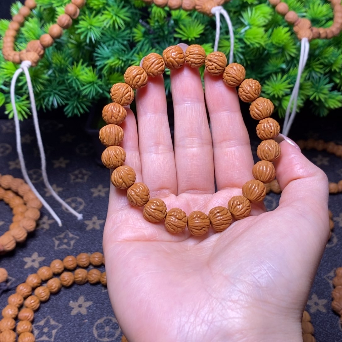****郭桃核手串秦岭桃核