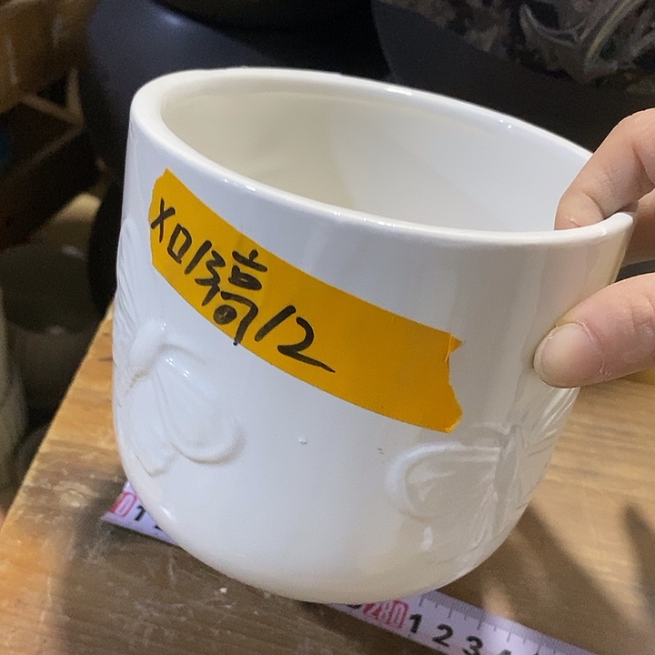 陶摆件陶盆有孔 瑕疵介意勿拍