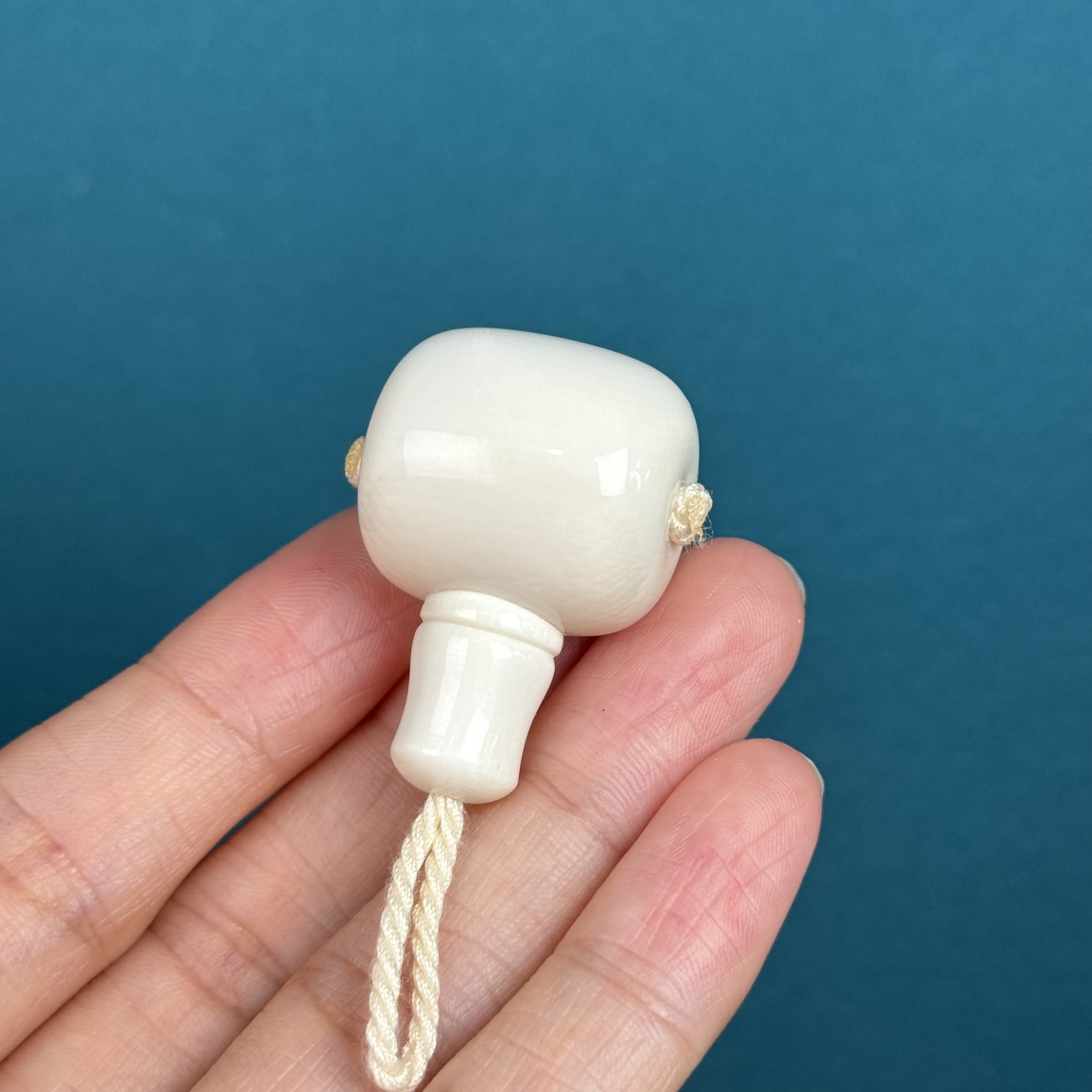 K51-93天然猛犸牙 三通22.3*33.6mm一物一图 假一罚十