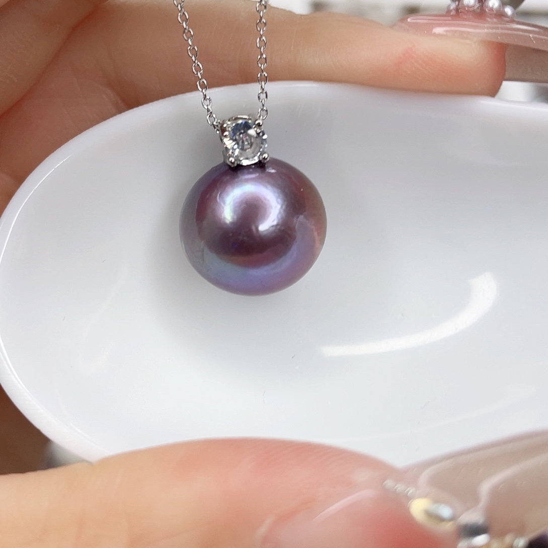 淡水珍珠颈饰银S925镶嵌