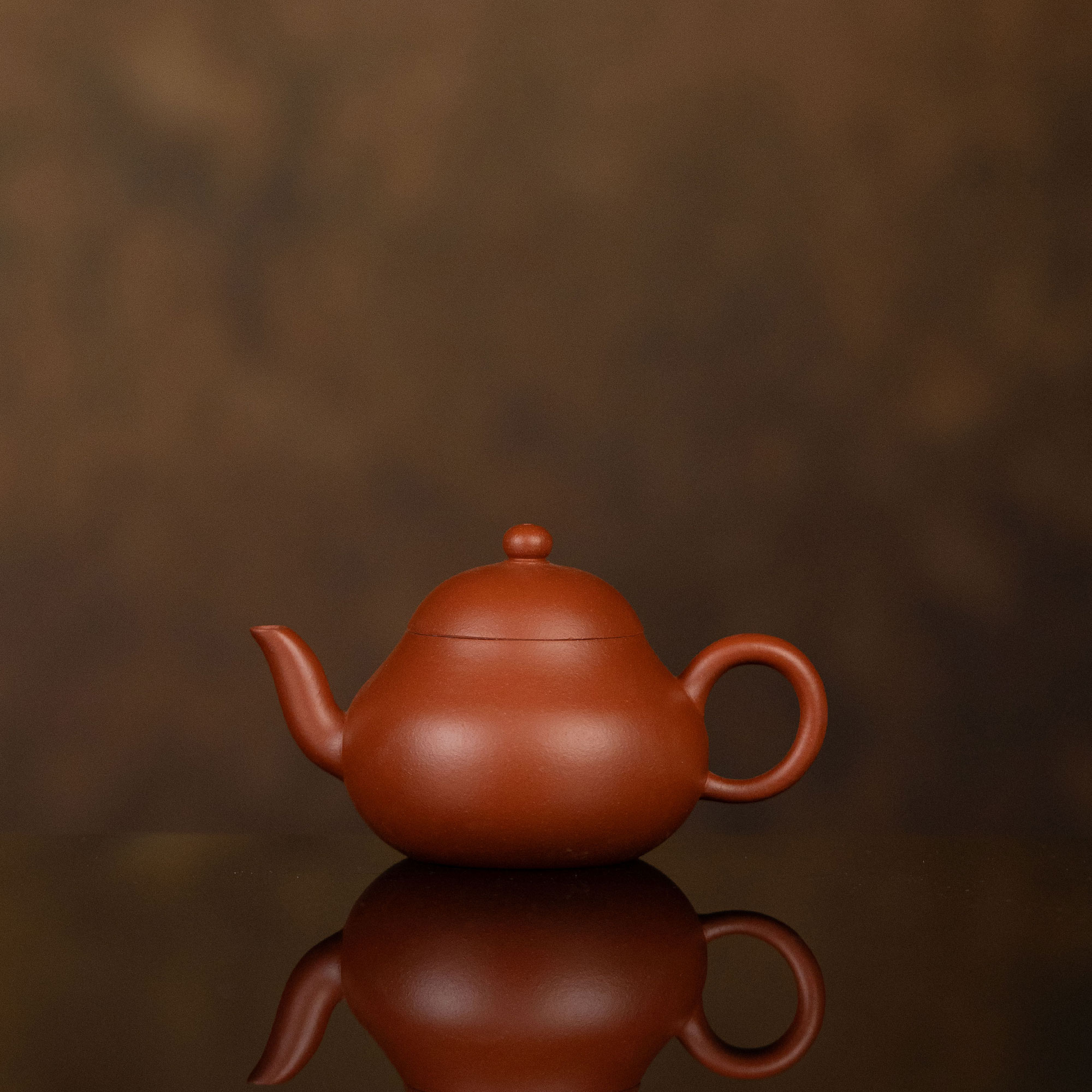 【利贞l摹古梨】原矿红泥 约130cc 手工制 紫砂壶 茶具LZD